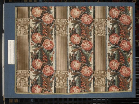 Historic Floral Column Pattern Textile