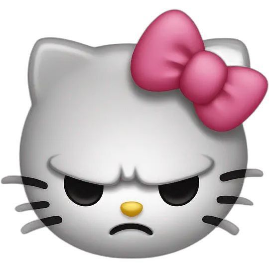Angry Hello Kitty Head