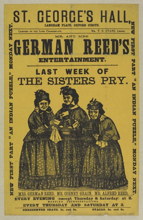 The Sisters Pry Theatre Poster