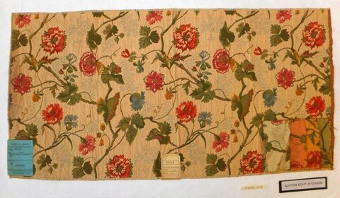 Vintage Floral Textile Sample