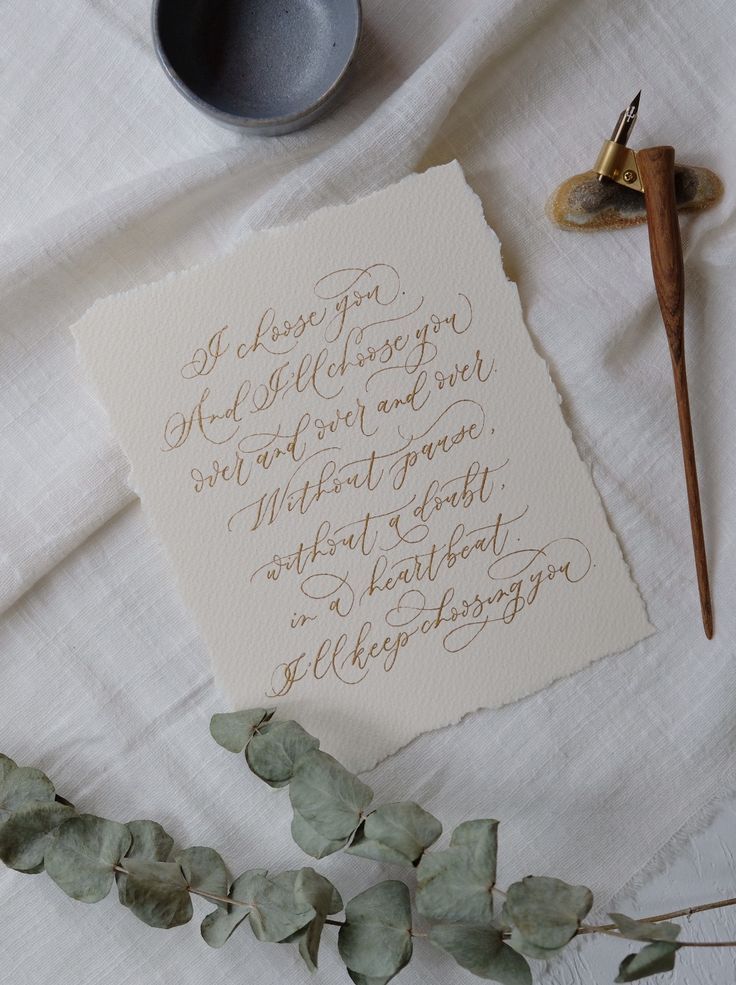 Handwritten Calligraphy Love Quote