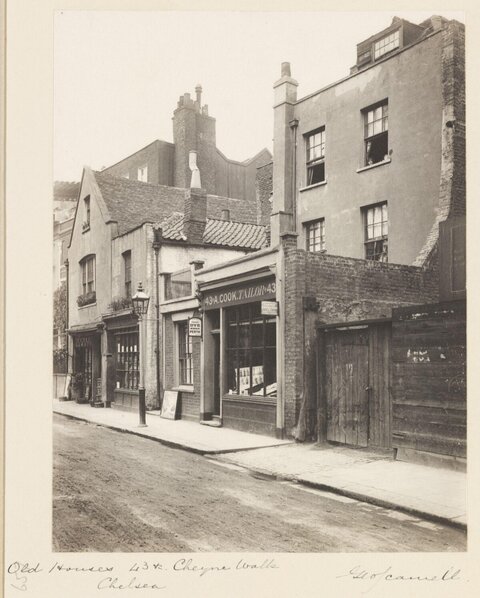 Old Houses on Cheyne Walk Chelsea