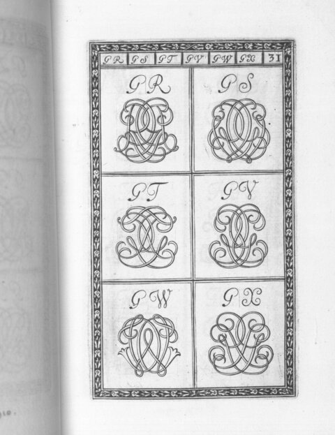 Antique Monogram Design Sheet