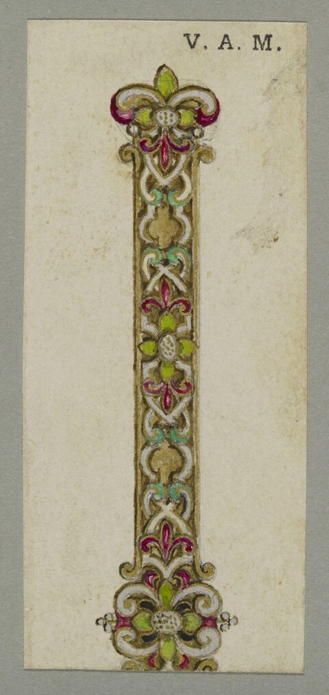 Ornate Vertical Decorative Border Design