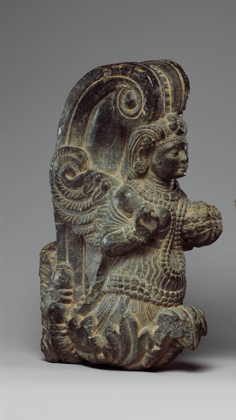 Ancient Stone Carved Deity Relief