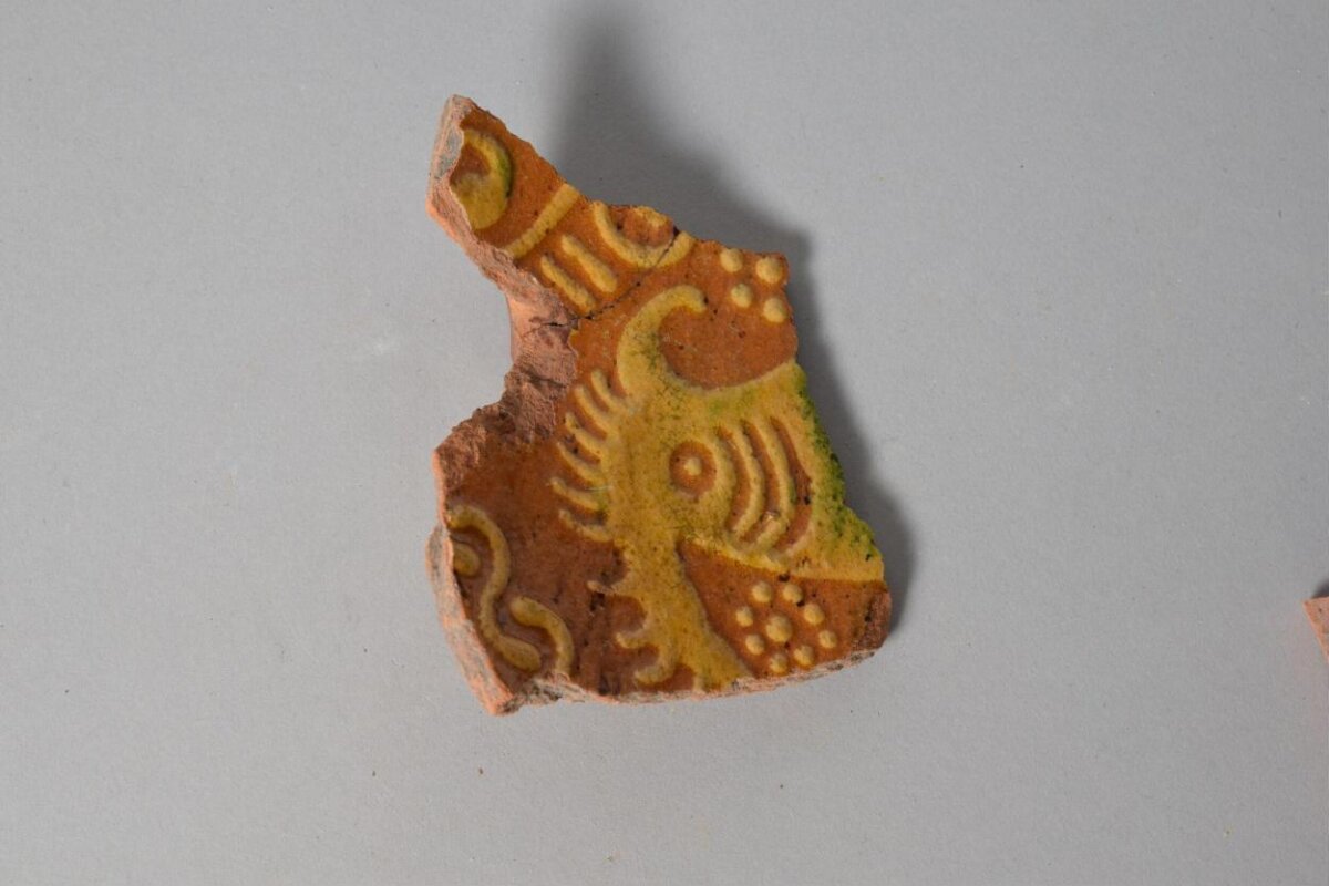 Ancient Patterned Pottery Fragment