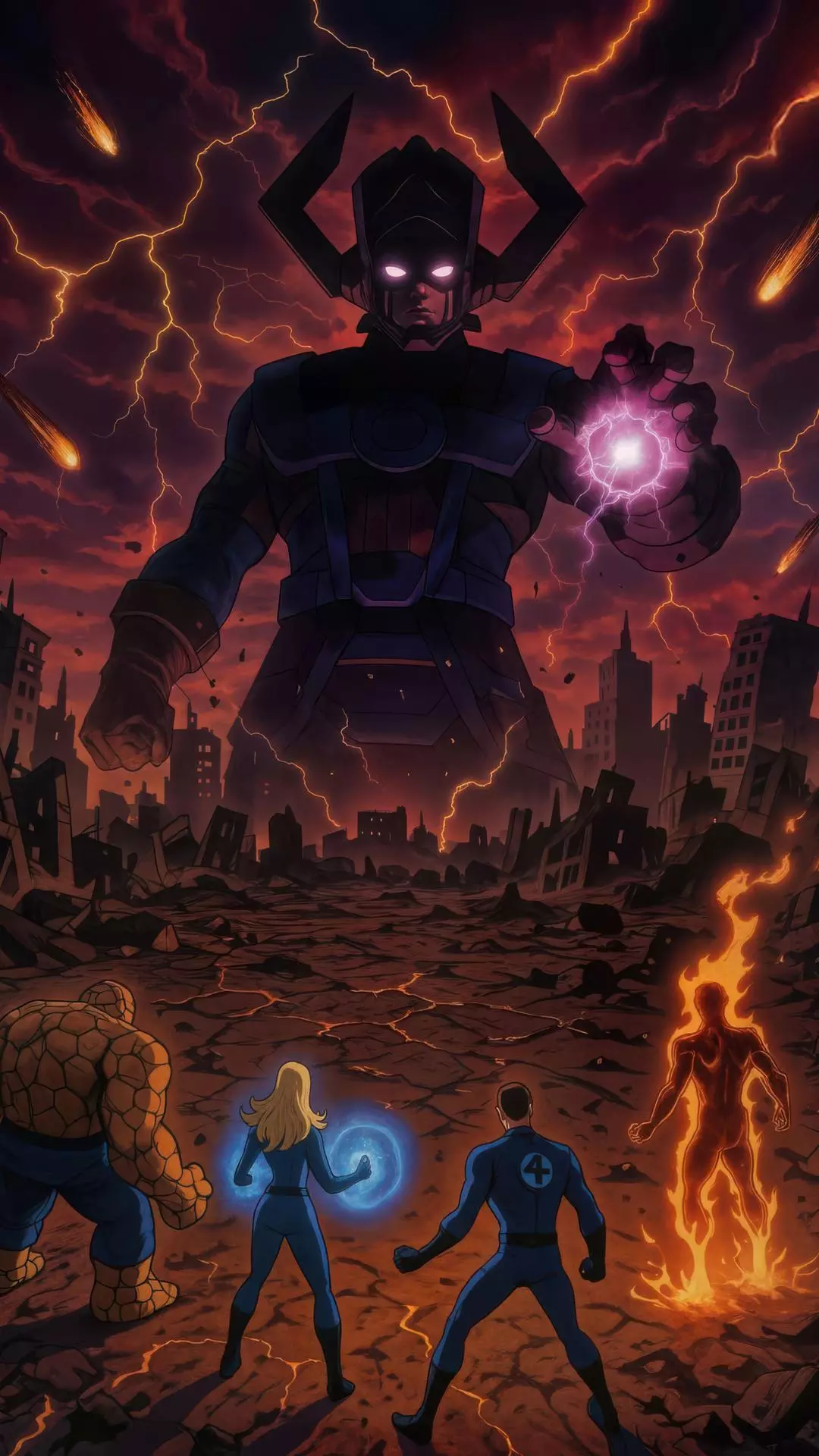 Fantastic Four Face Galactus