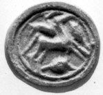 Ancient Round Carved Horse Seal