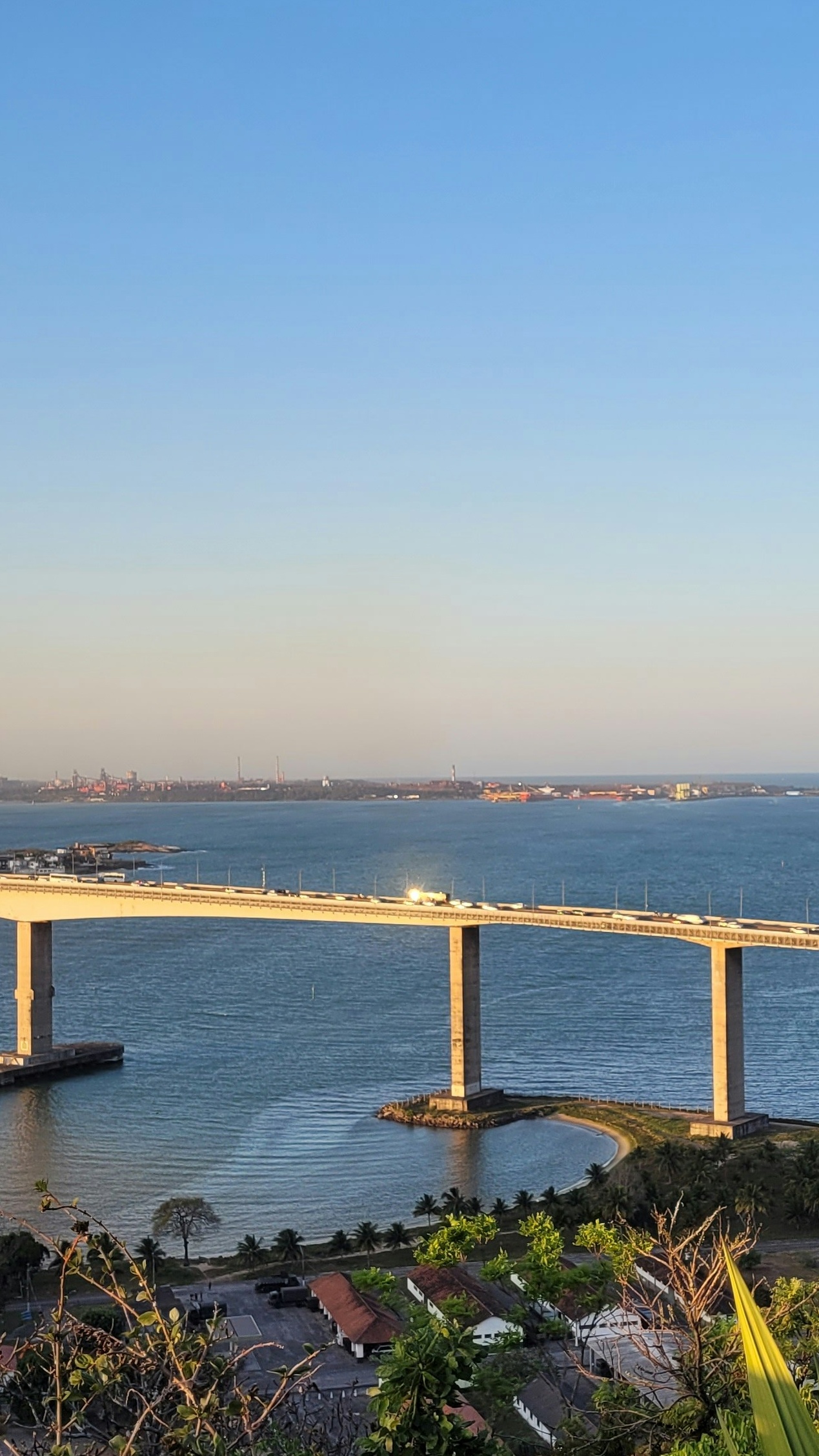Coastal Bridge Over Blue Bay