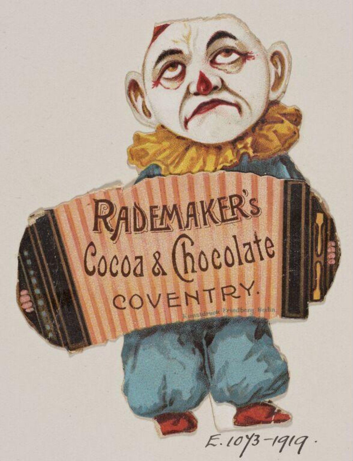 Vintage Clown Chocolate Advertisement