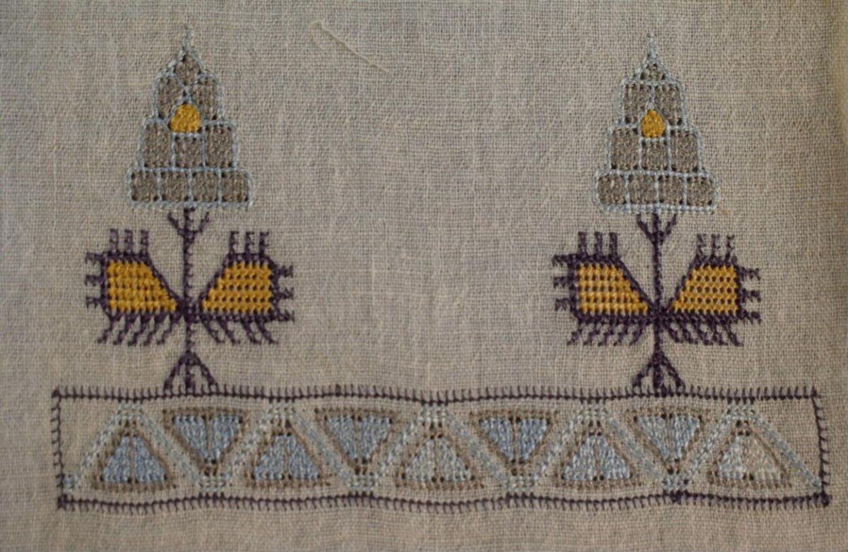 Traditional Folk Cross-stitch Embroidery