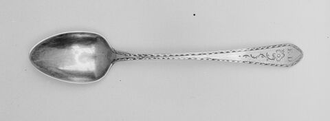 Engraved Antique Silver Spoon