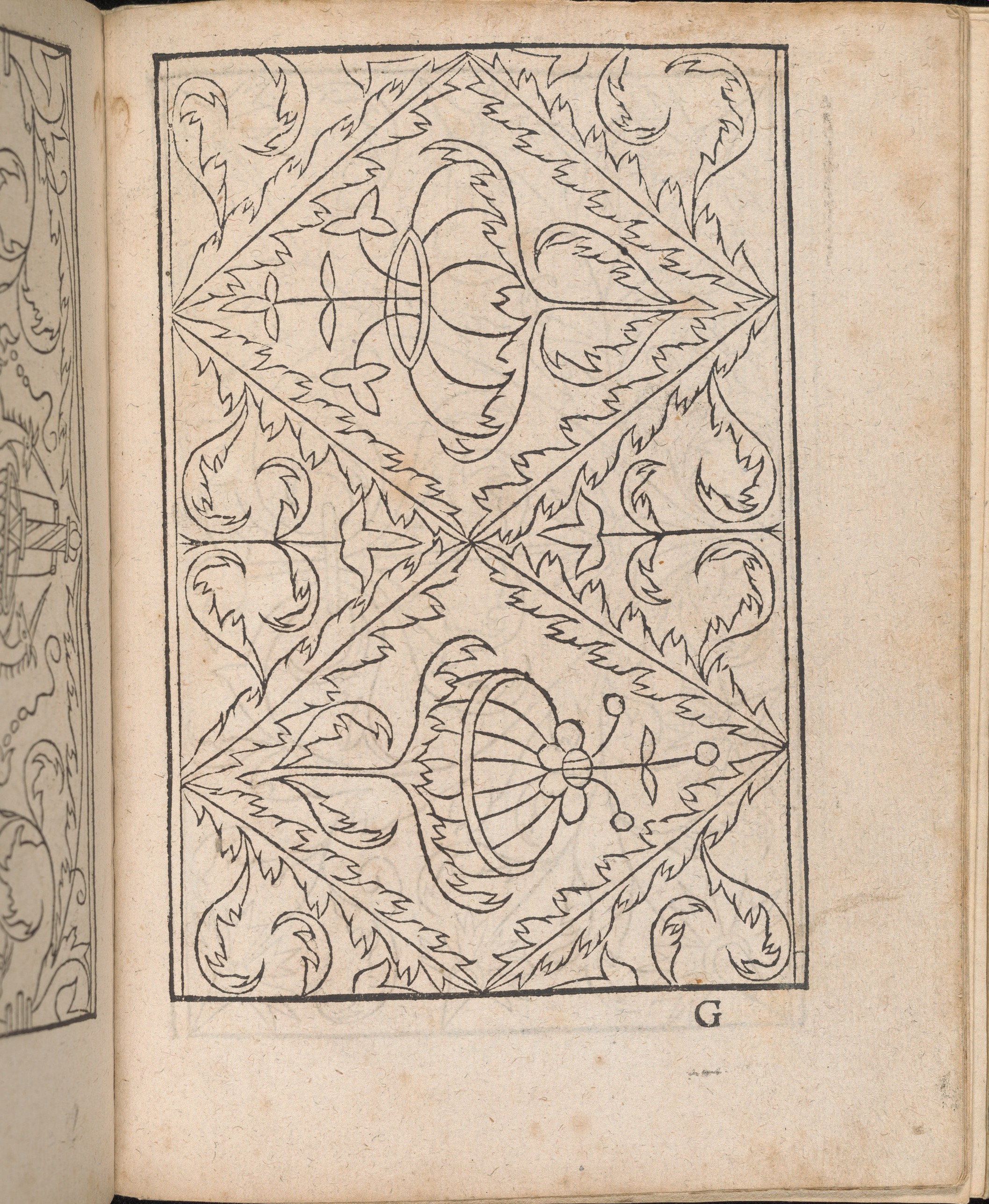 Antique Floral Embroidery Pattern