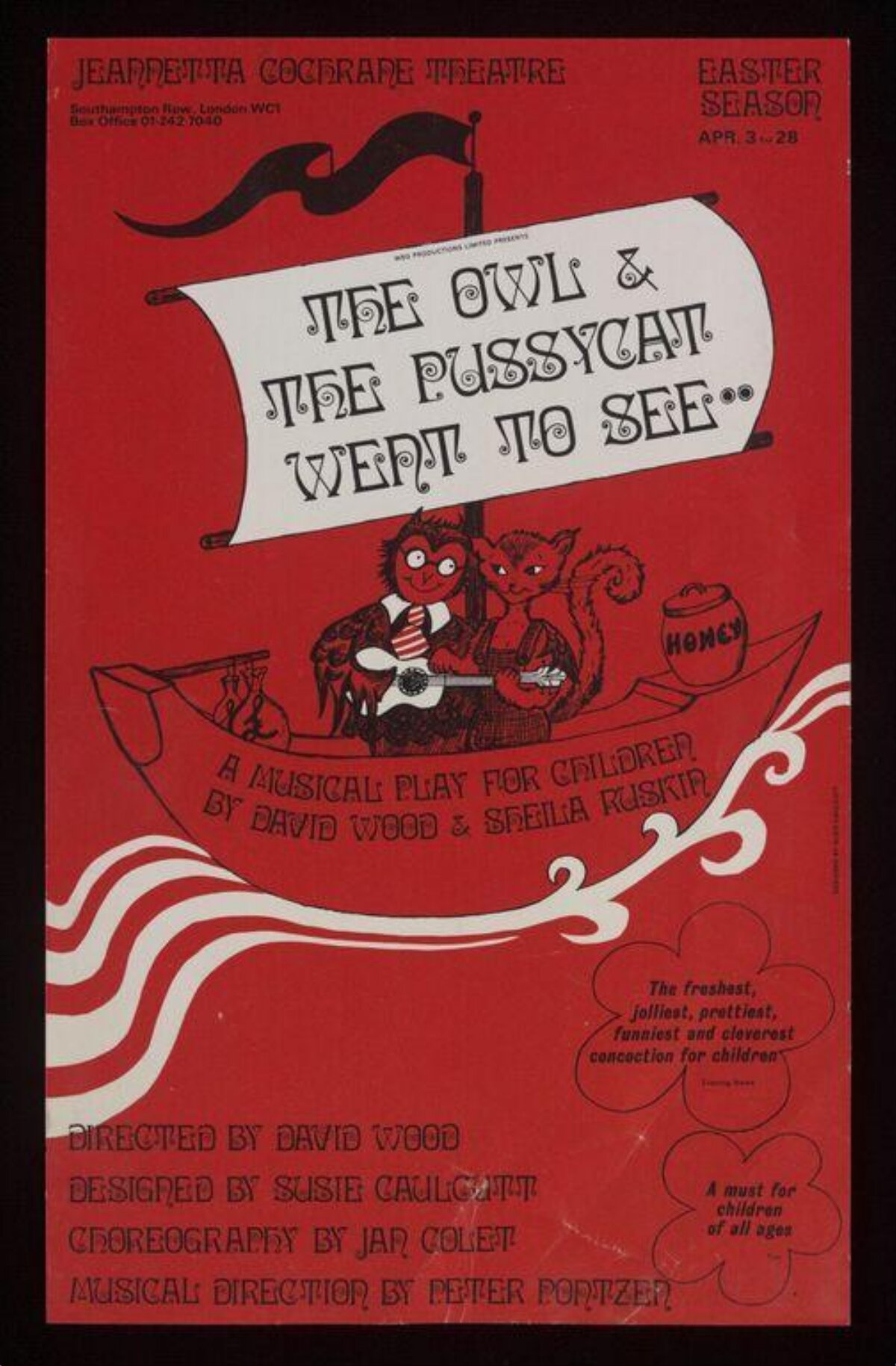The Owl & The Pussycat Play Poster