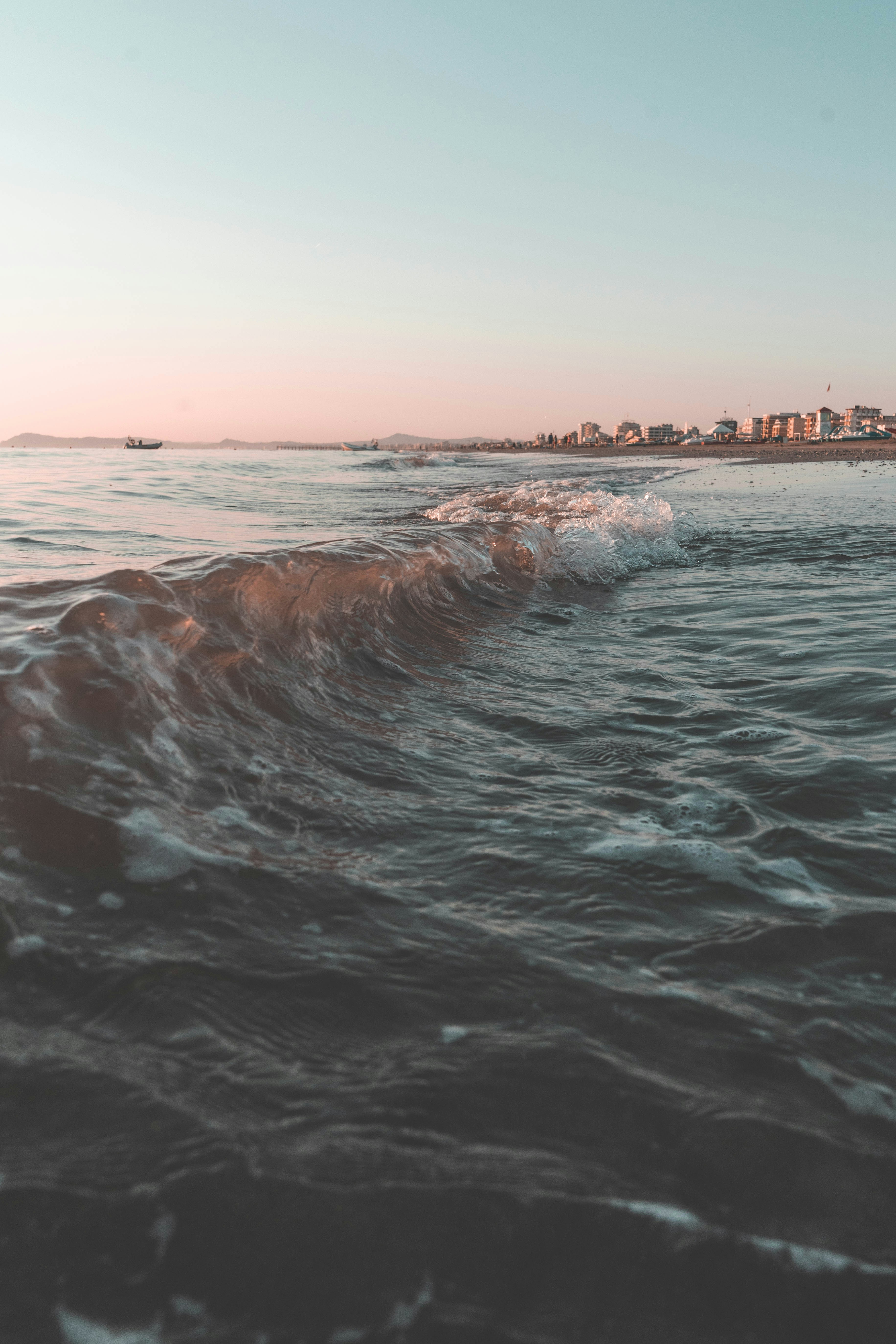 Breaking Wave at Coastal Beach