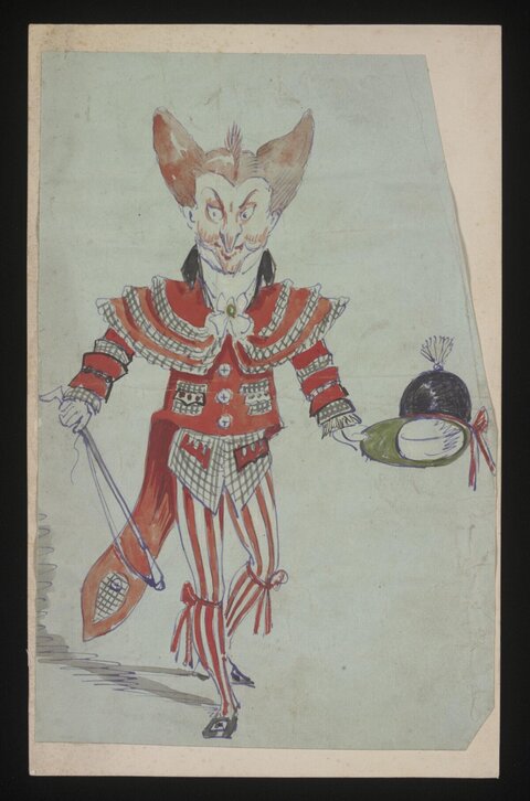Fox Character Costume Design Sketch