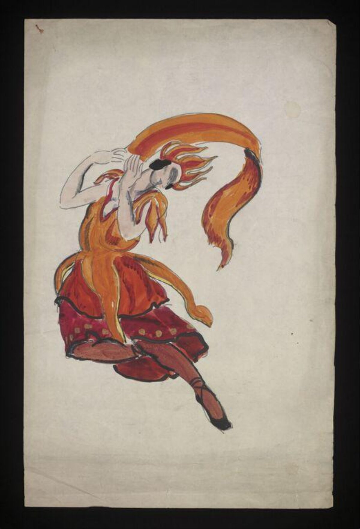 Dancing Woman Costume Sketch