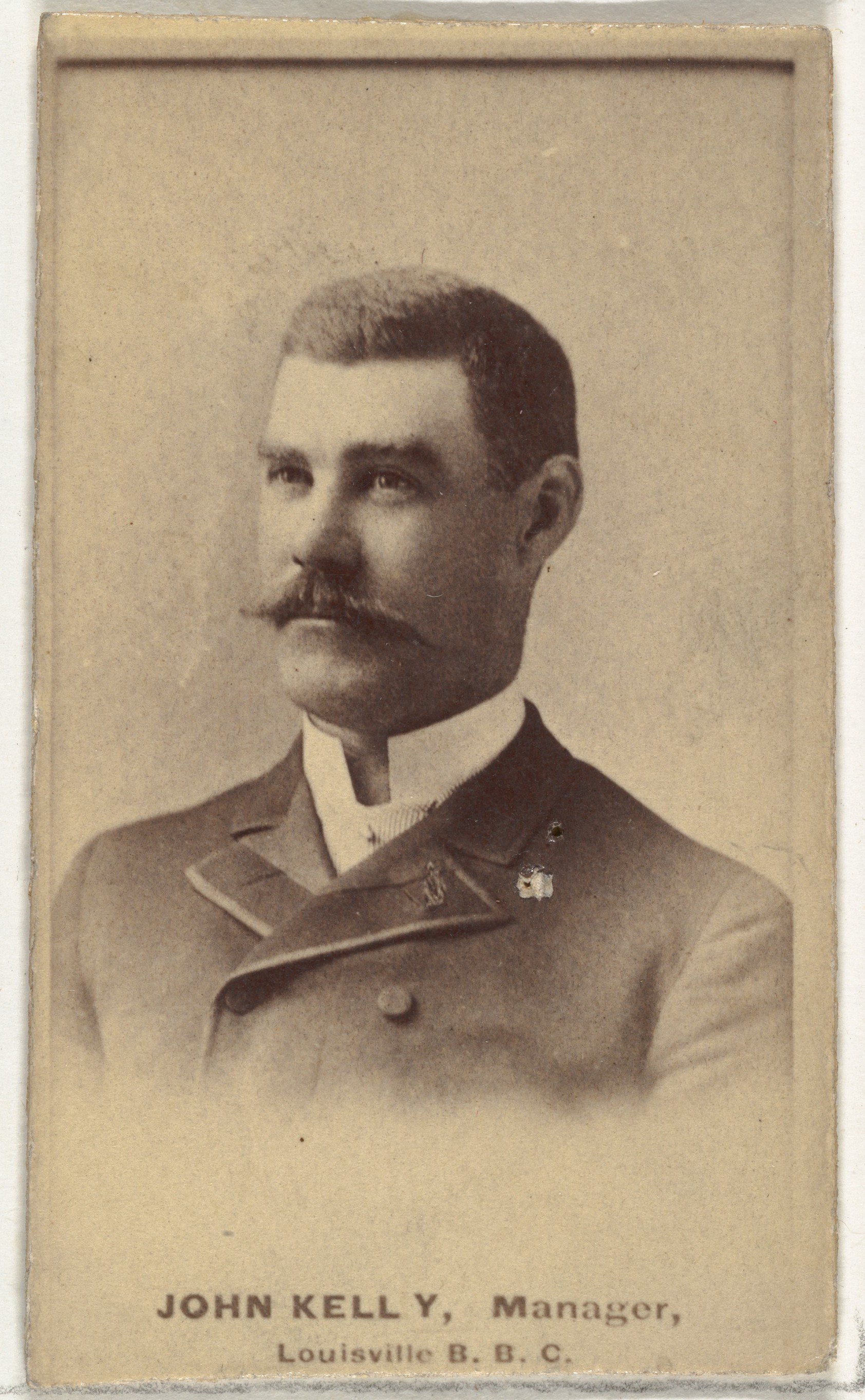 Vintage John Kelly Manager Portrait Card