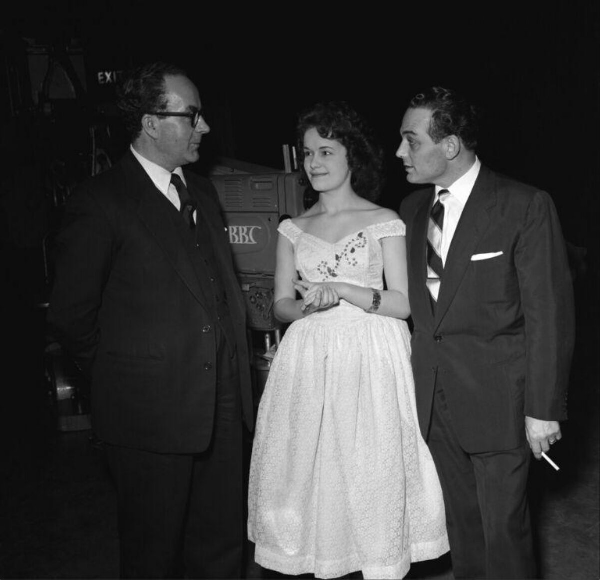 Three People at BBC Studio