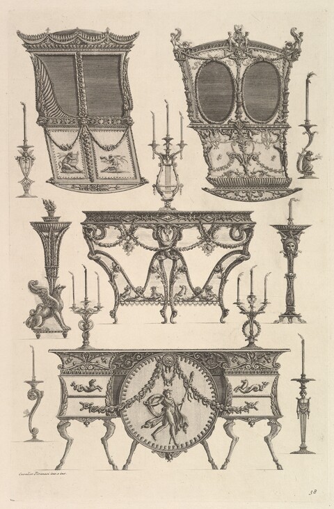 18th Century Furniture Design Engraving