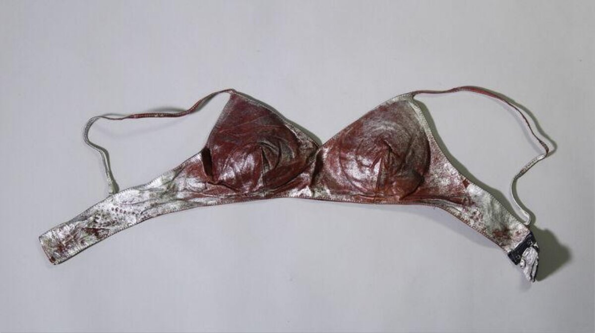 Rose Shaped Metallic Bralette