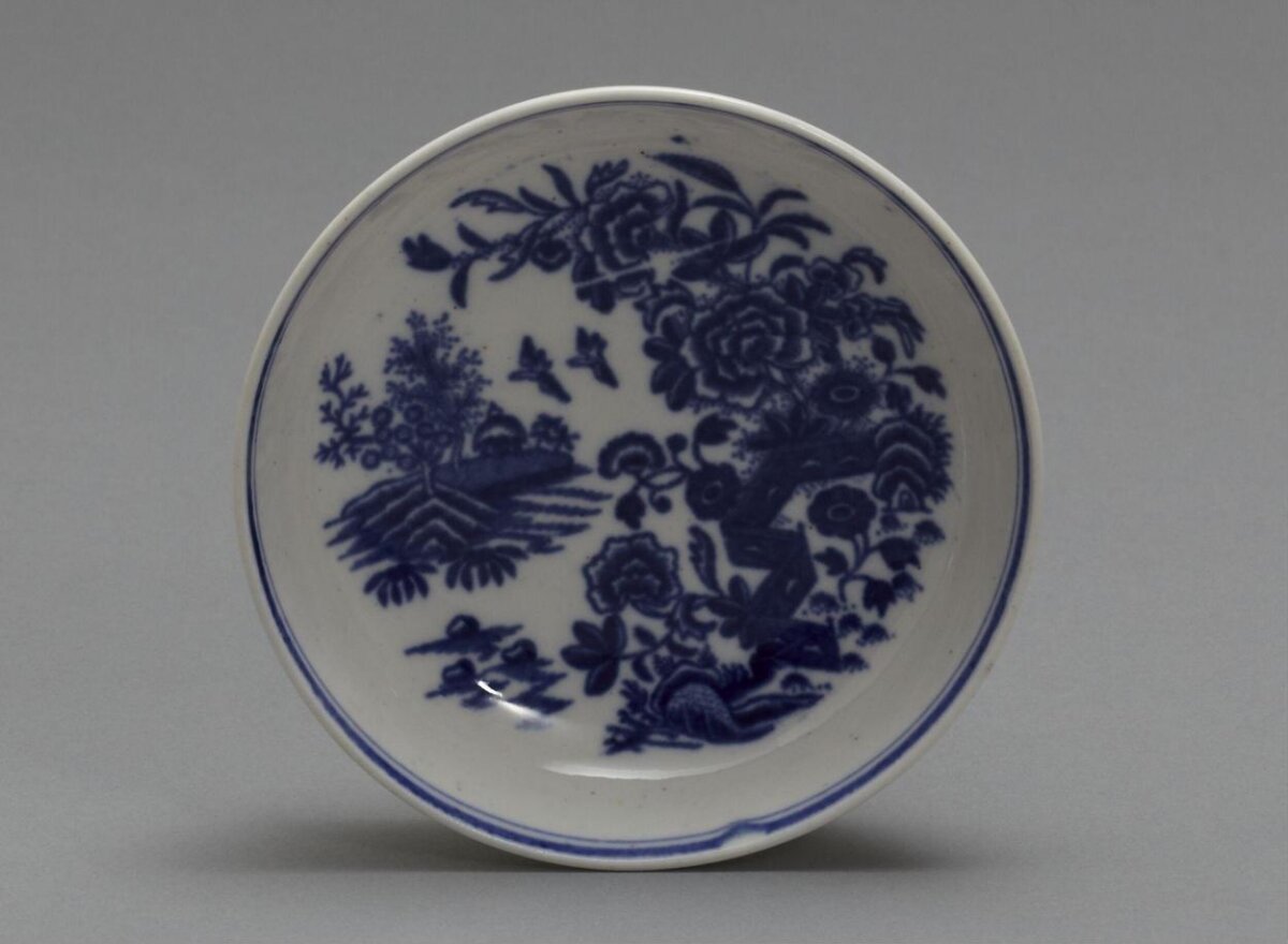 Blue and White Porcelain Landscape Plate