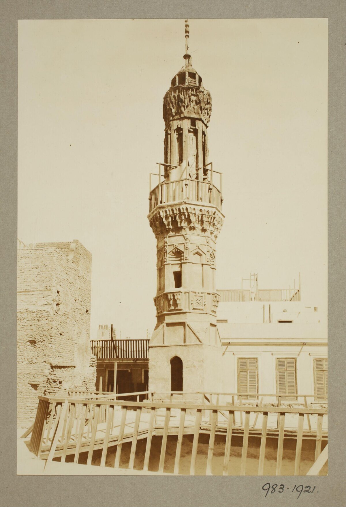 Vintage Photo of Historic Minaret