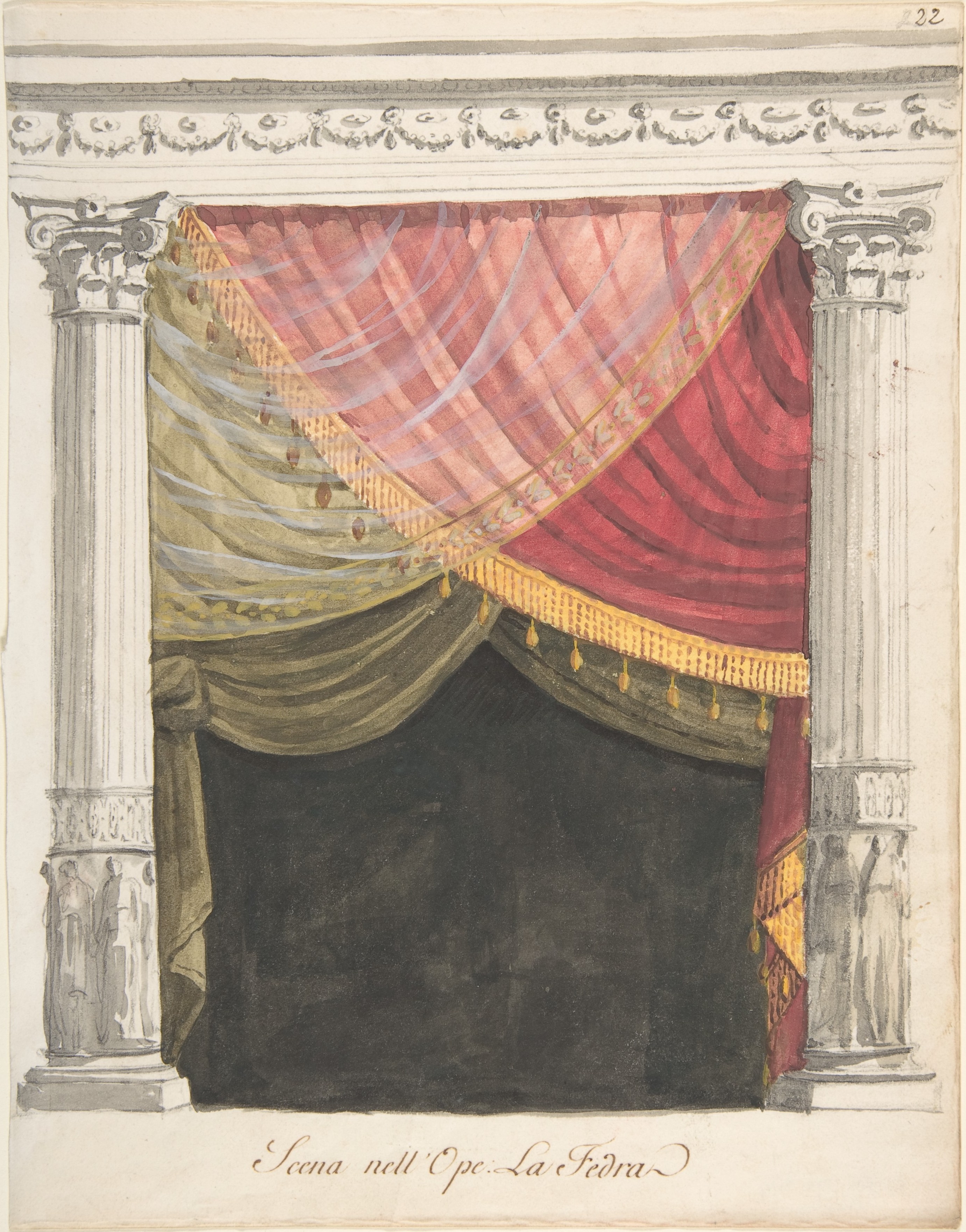 La Fedra Opera Stage Curtain Design