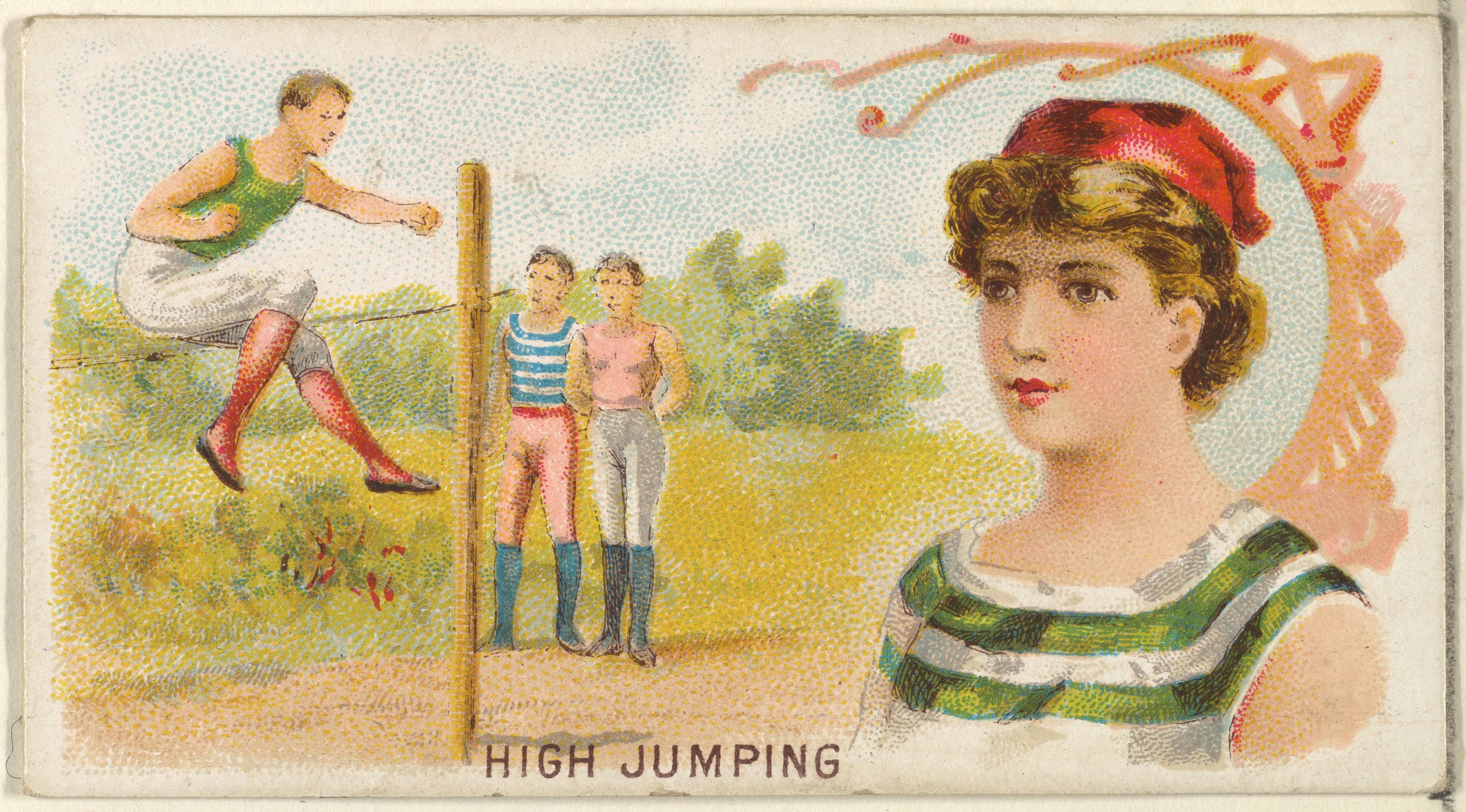Vintage High Jumping Illustration