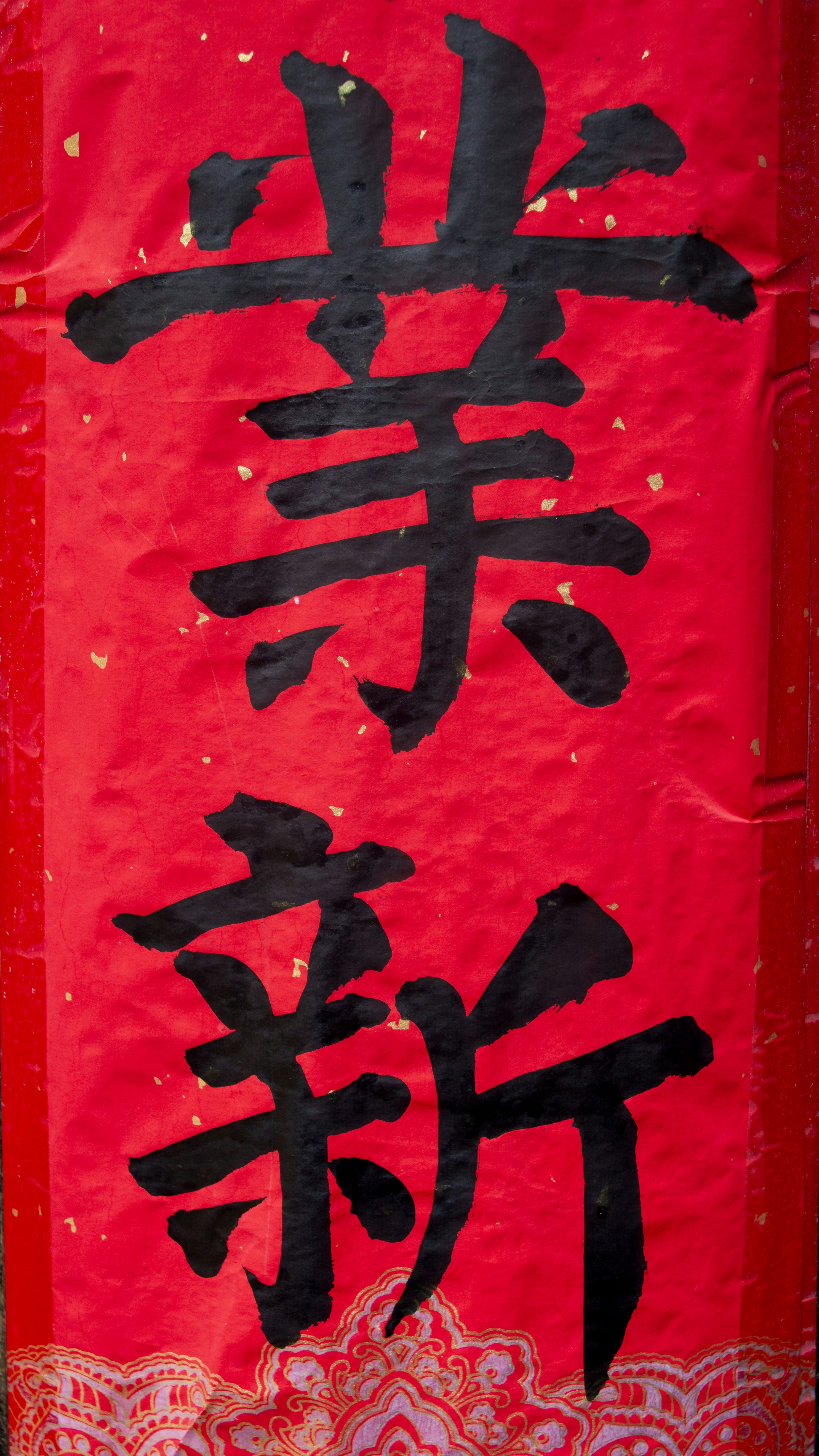 Traditional Chinese Calligraphy 業新