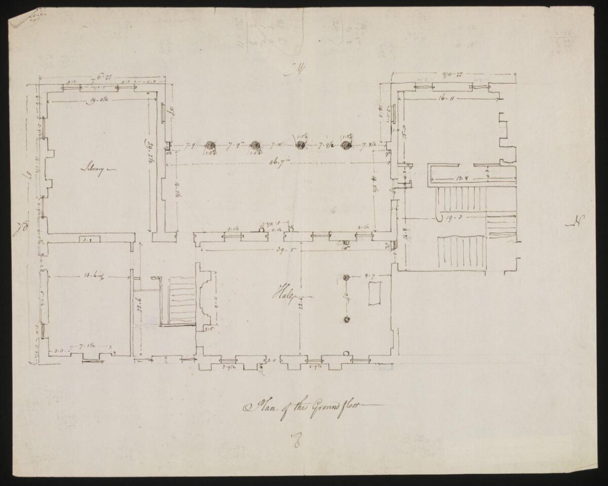 Hand-Drawn Ground Floor Plan
