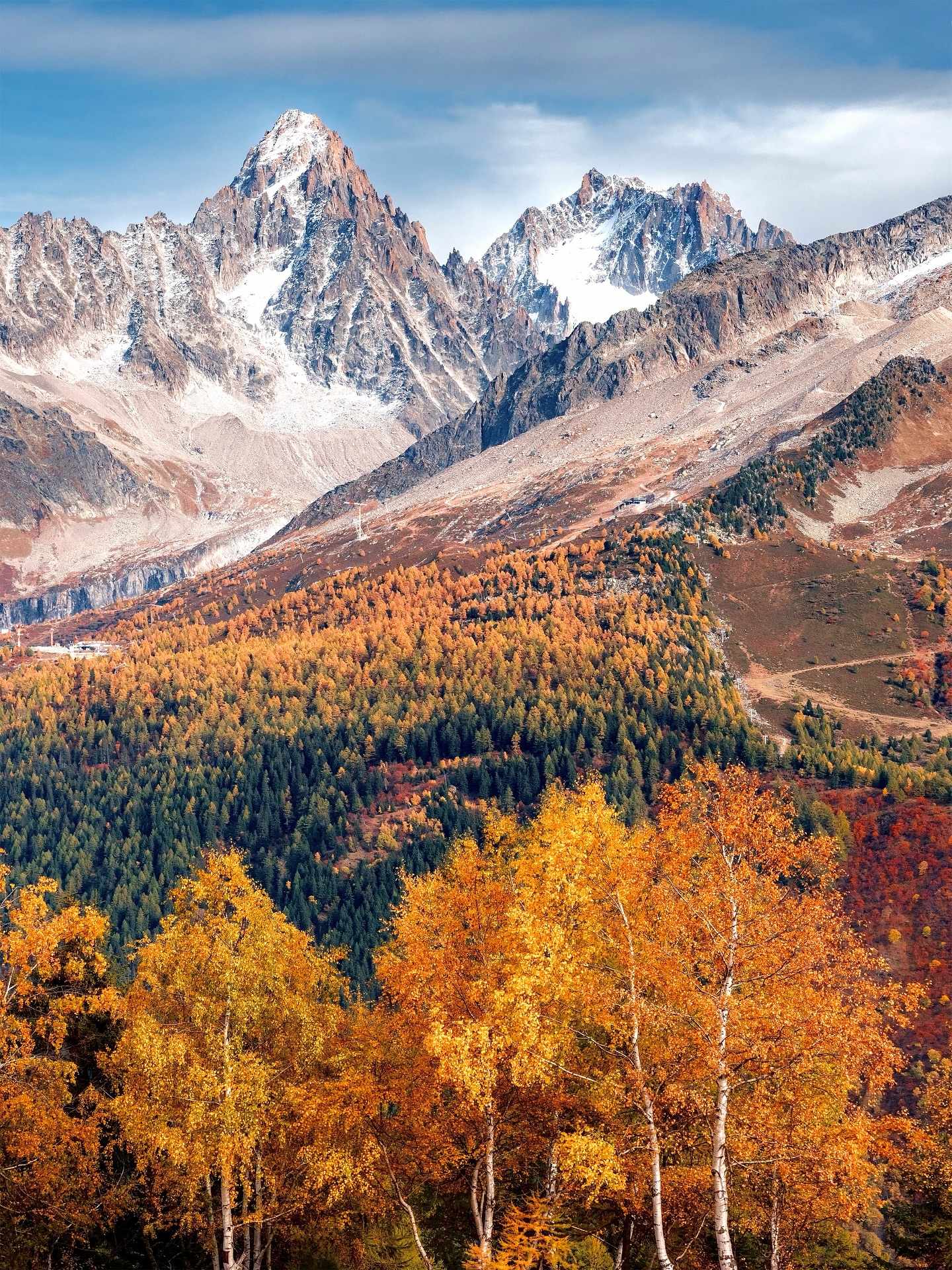 Autumn Alpine Mountain Landscape