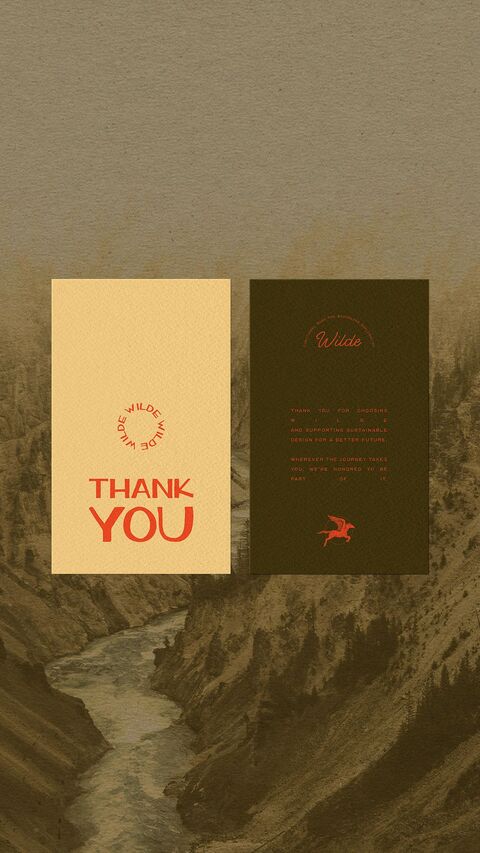 Wilde Thank You Card Design