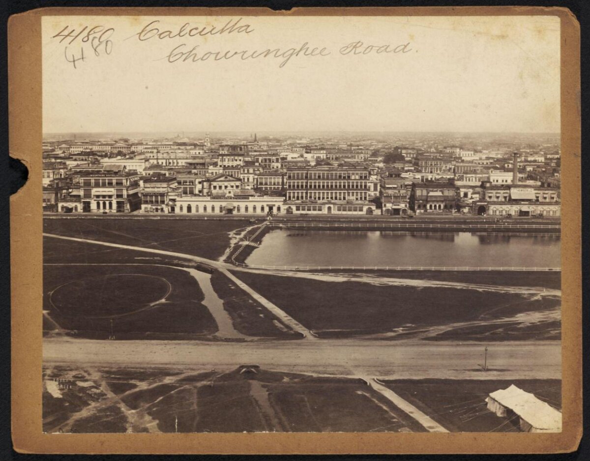 Vintage View of Calcutta Chowringhee Road