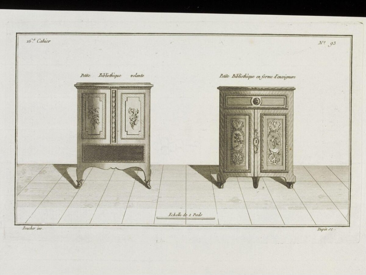 Antique French Furniture Design Engraving