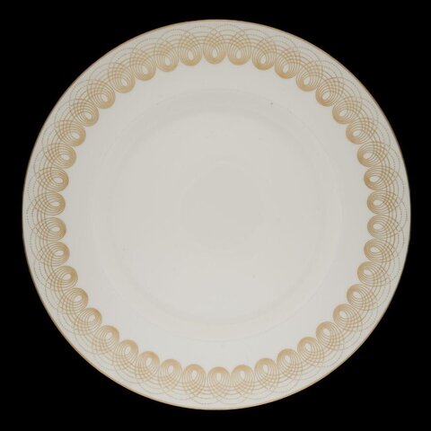 Gold Decorated Ceramic Plate