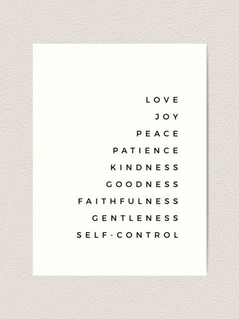 Fruits of the Spirit Minimalist Print