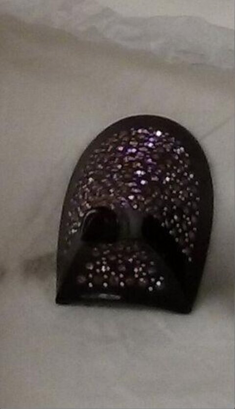 Diamond Encrusted Dark Dome Ring