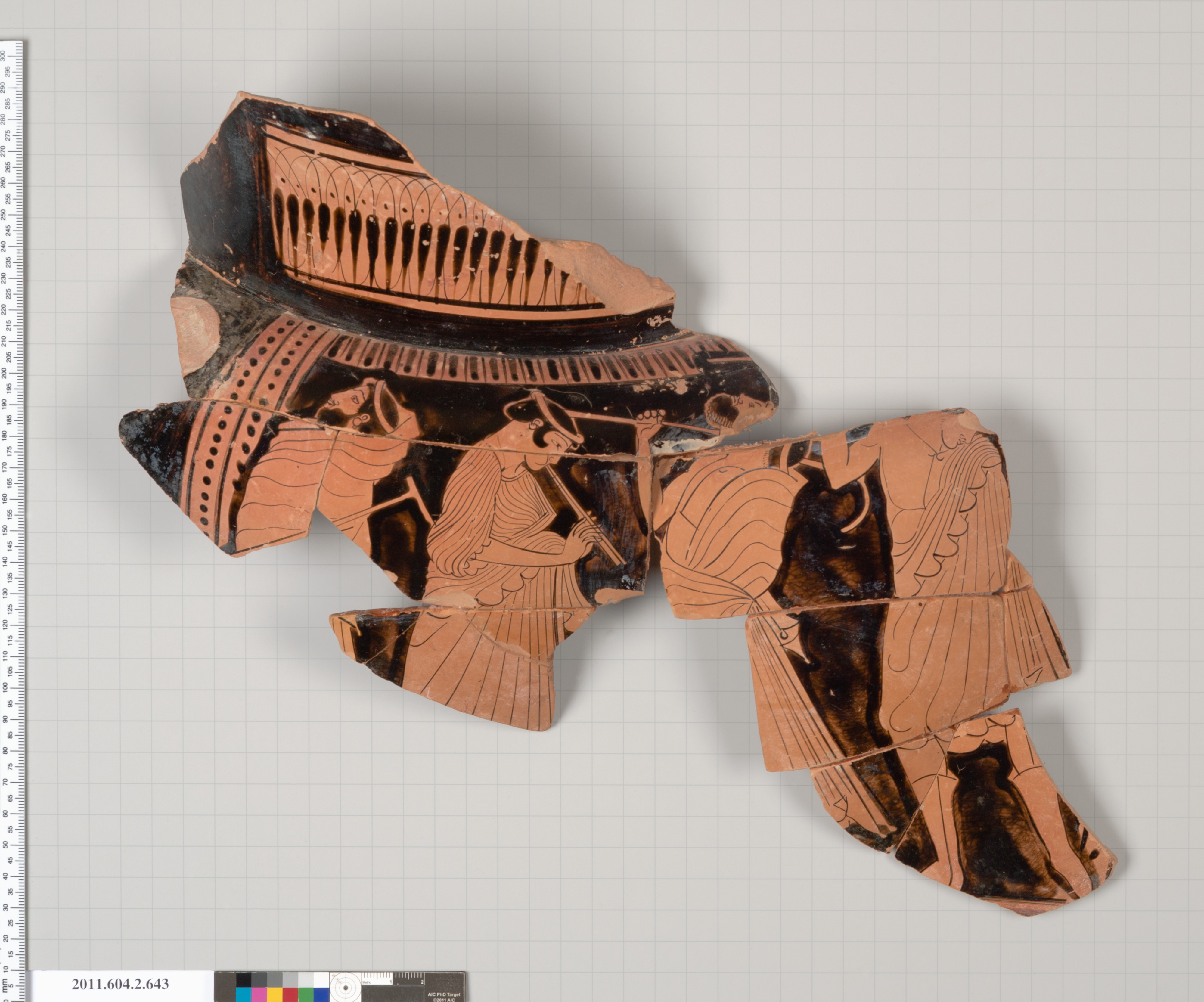 Ancient Greek Black-figure Pottery Fragment