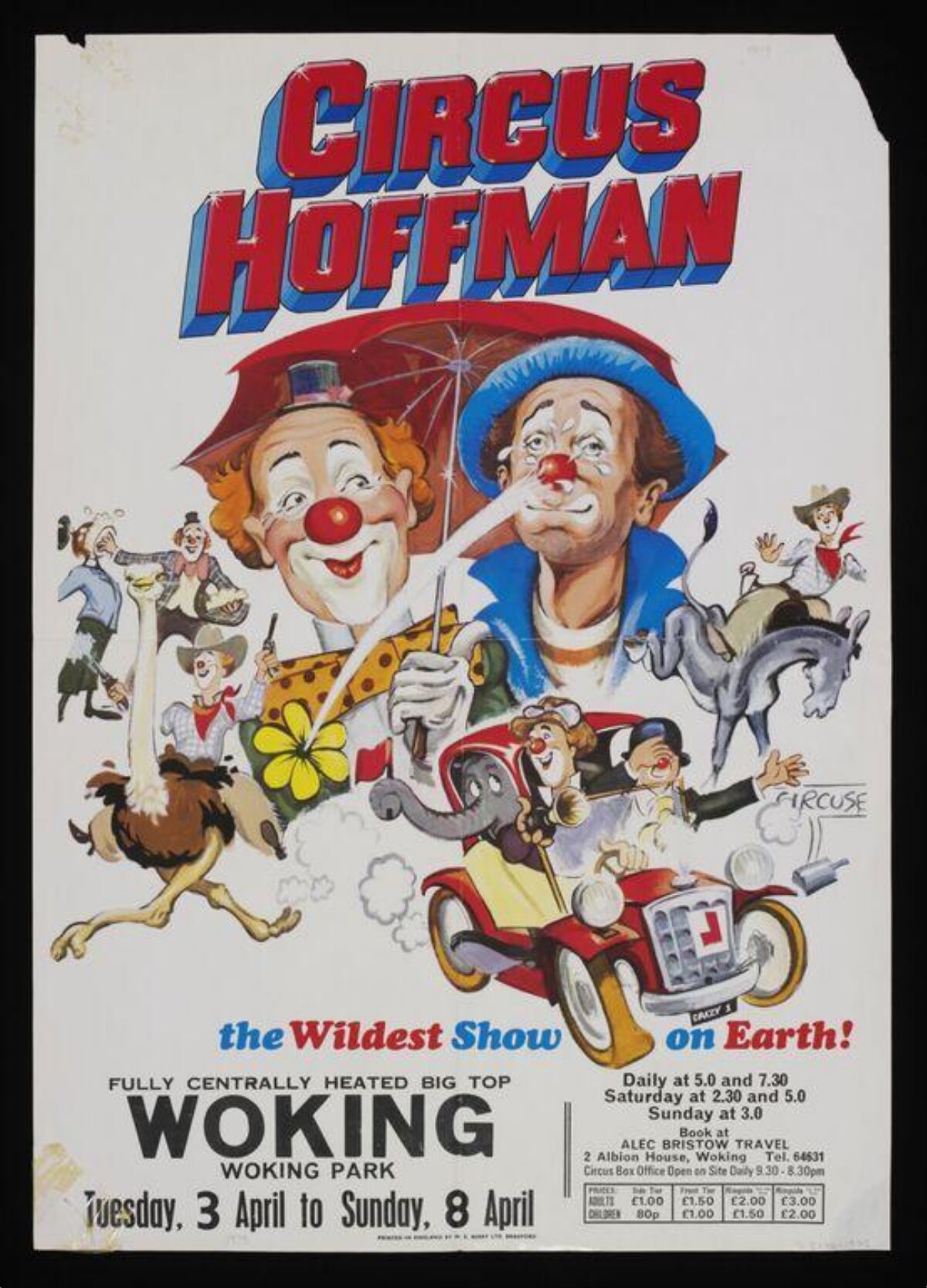 Circus Hoffman Woking Show Poster