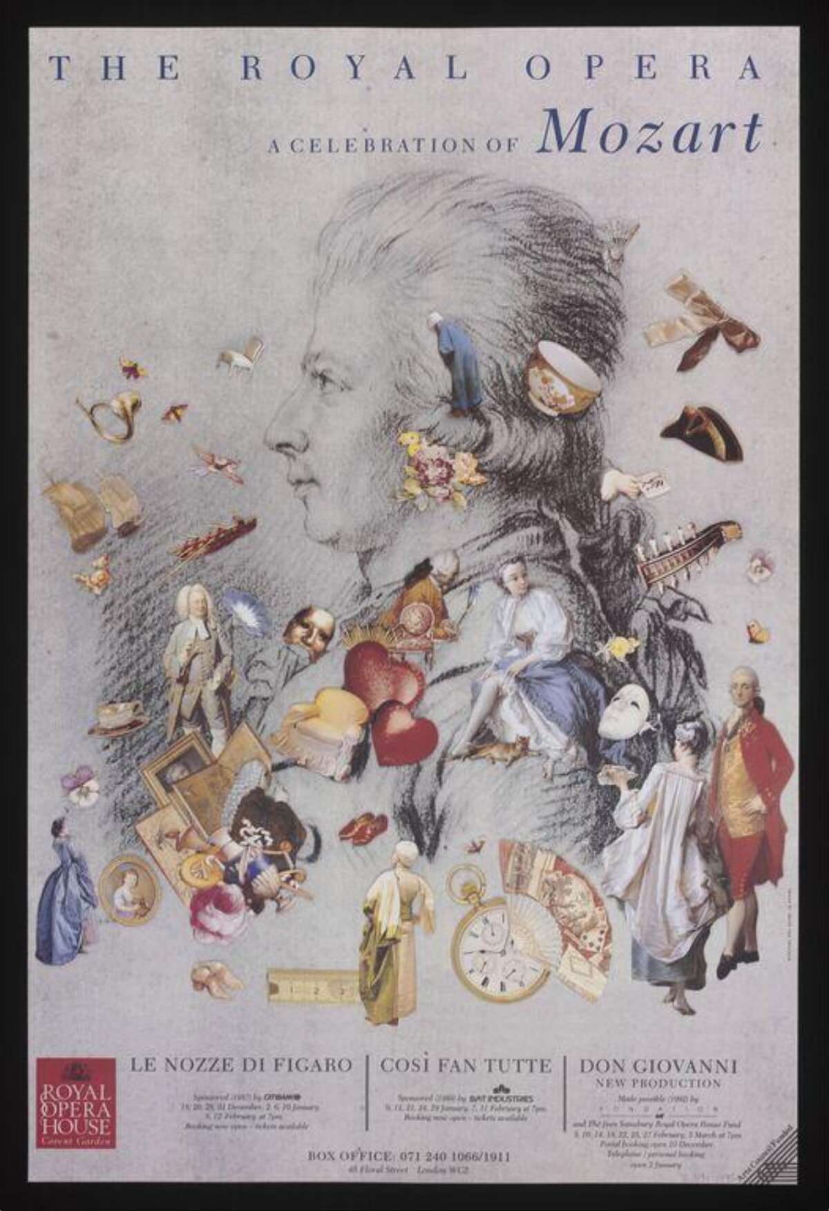 Royal Opera Mozart Celebration Poster