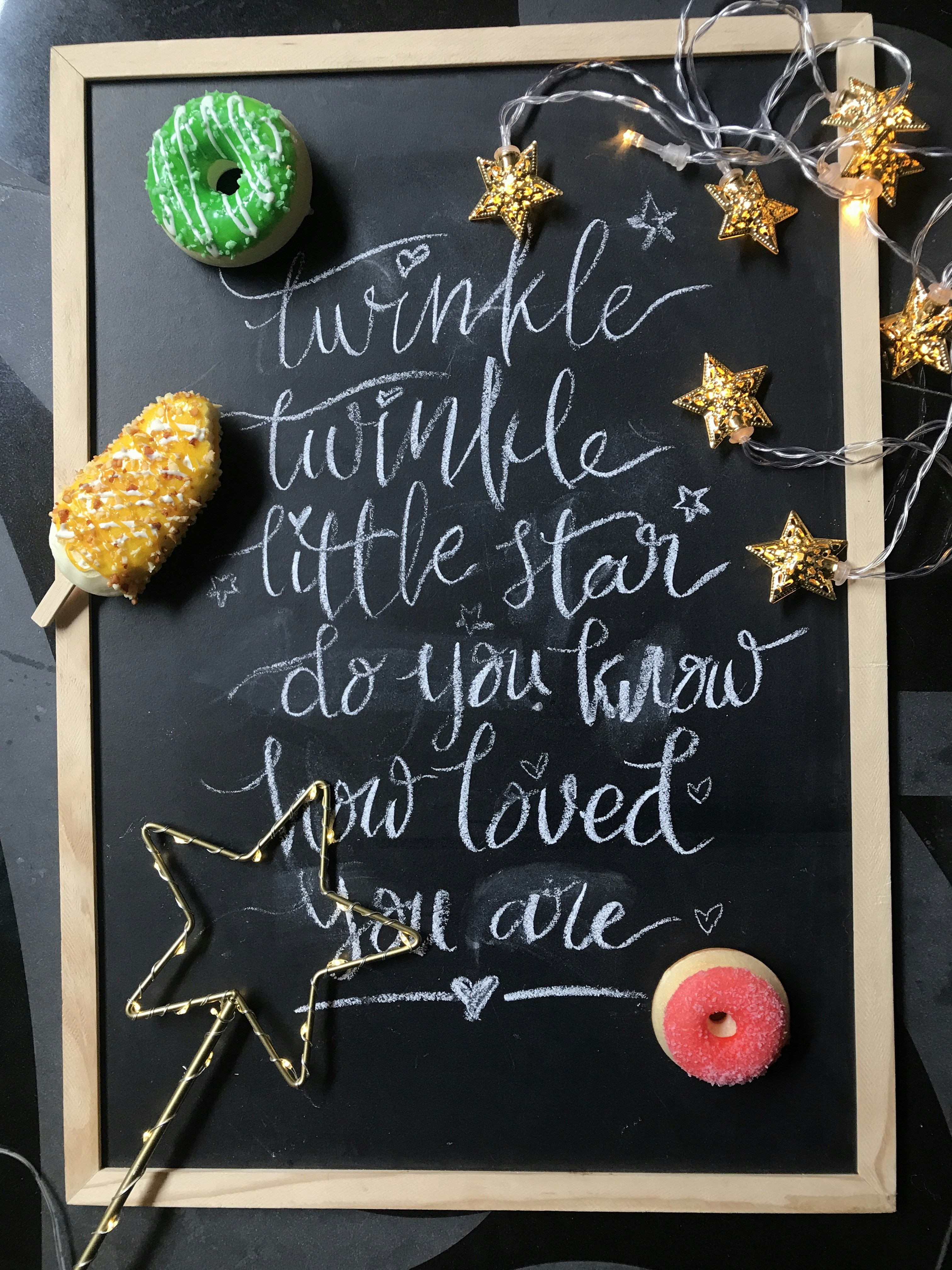 Twinkle Twinkle Little Star Chalkboard Art