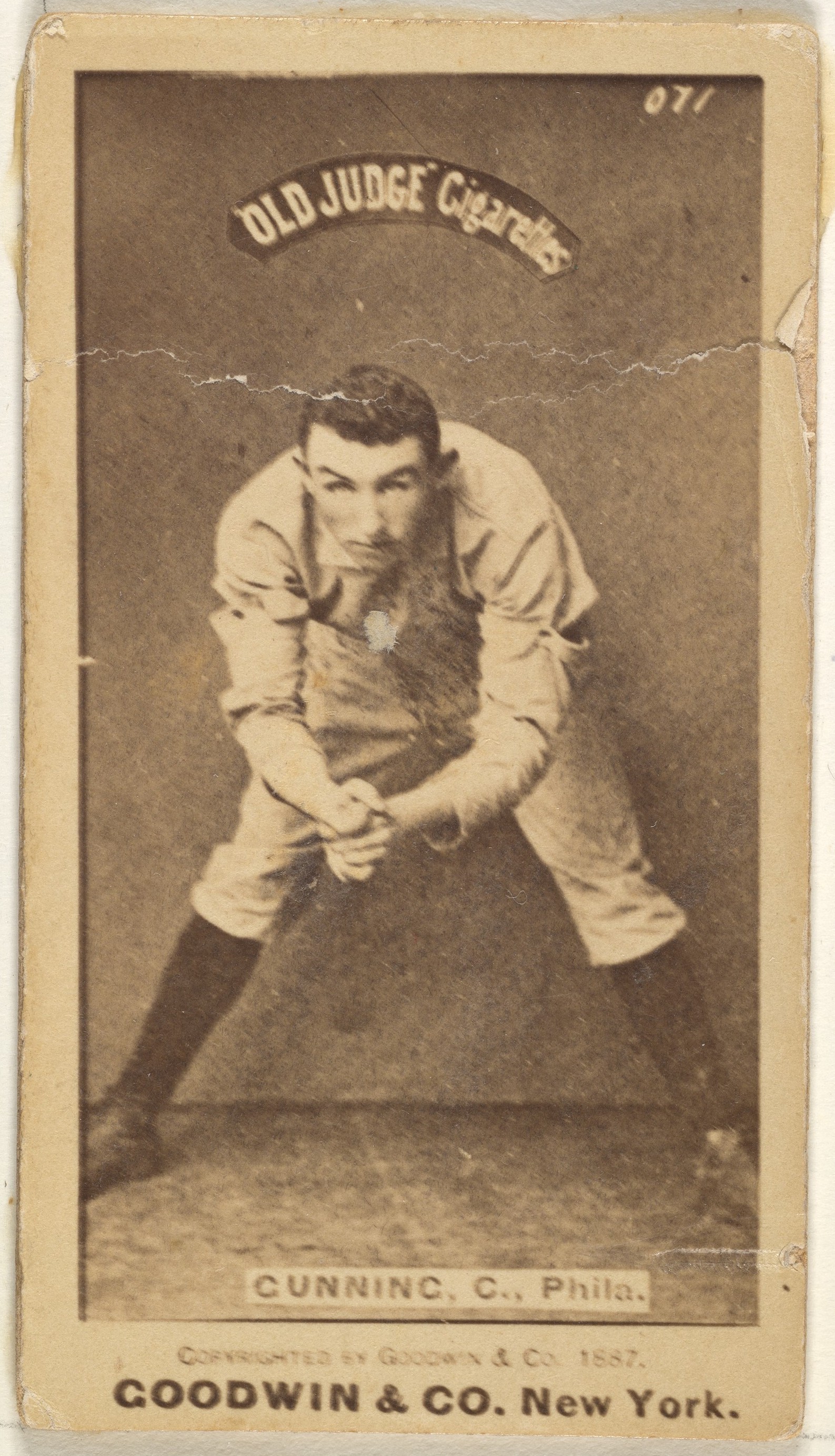 1887 Old Judge Cigarettes Baseball Card