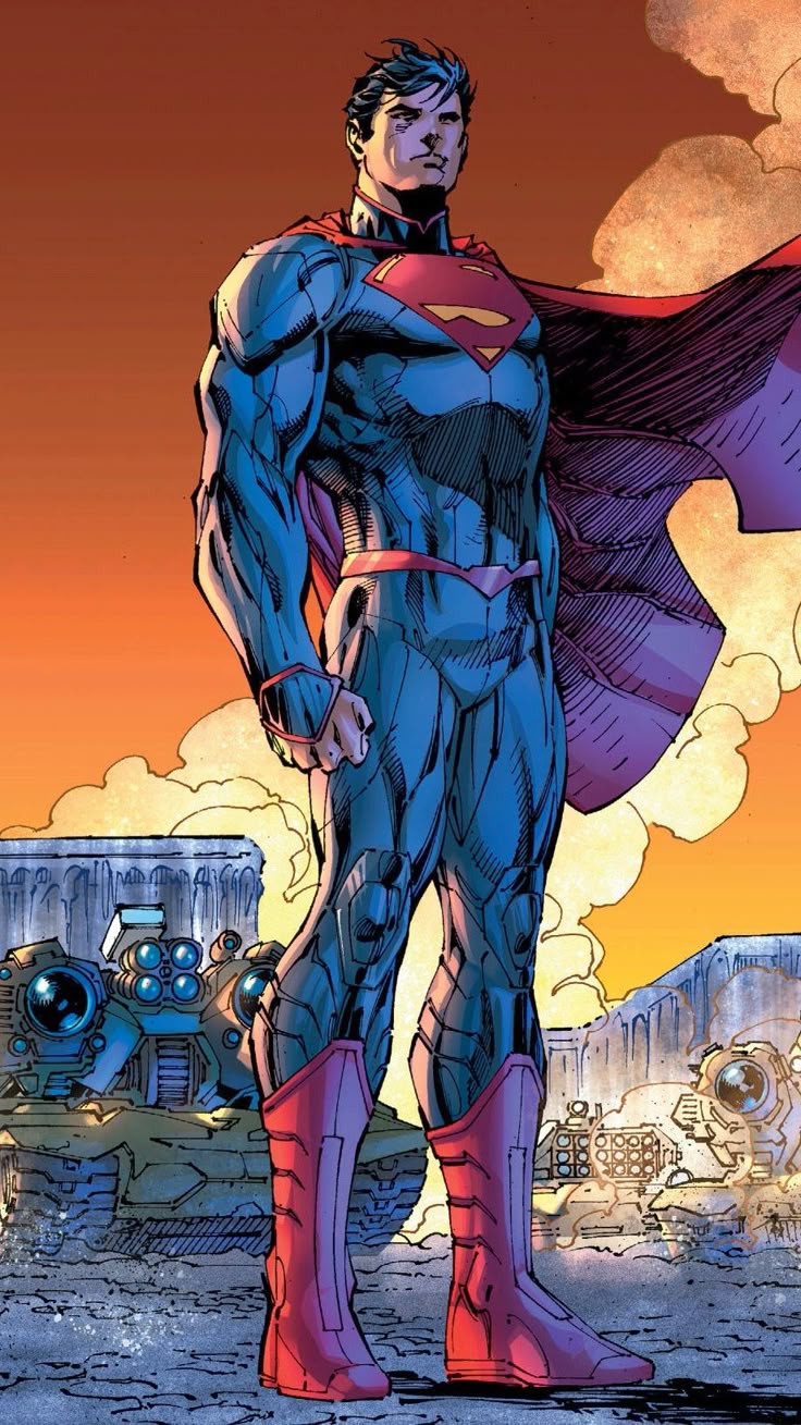 Superman on Destroyed Battlefield
