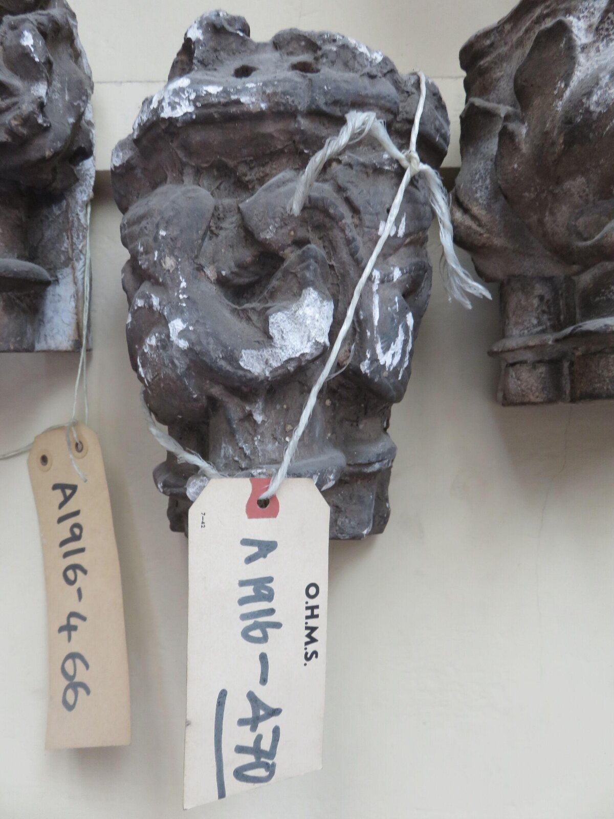 Museum Cataloged Carved Stone Fragment