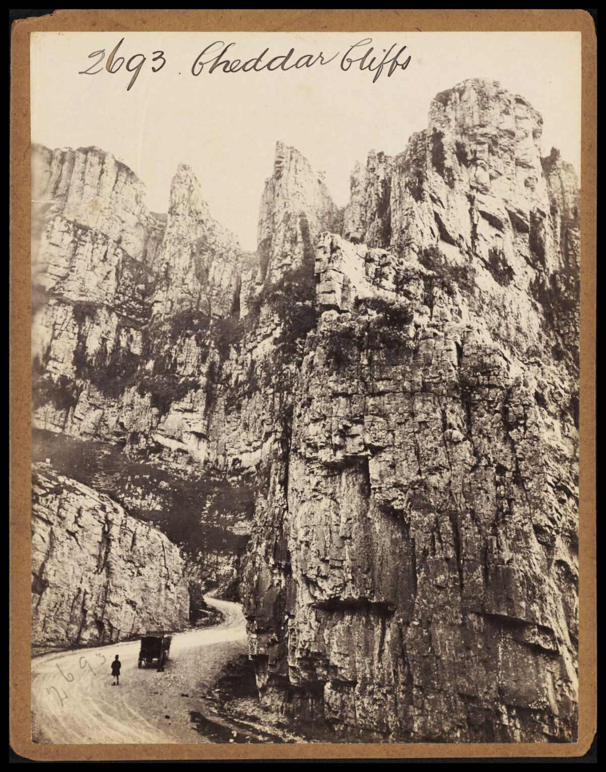 Vintage Cheddar Cliffs Landscape