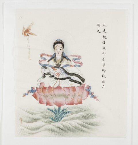 Traditional Chinese Guanyin Painting
