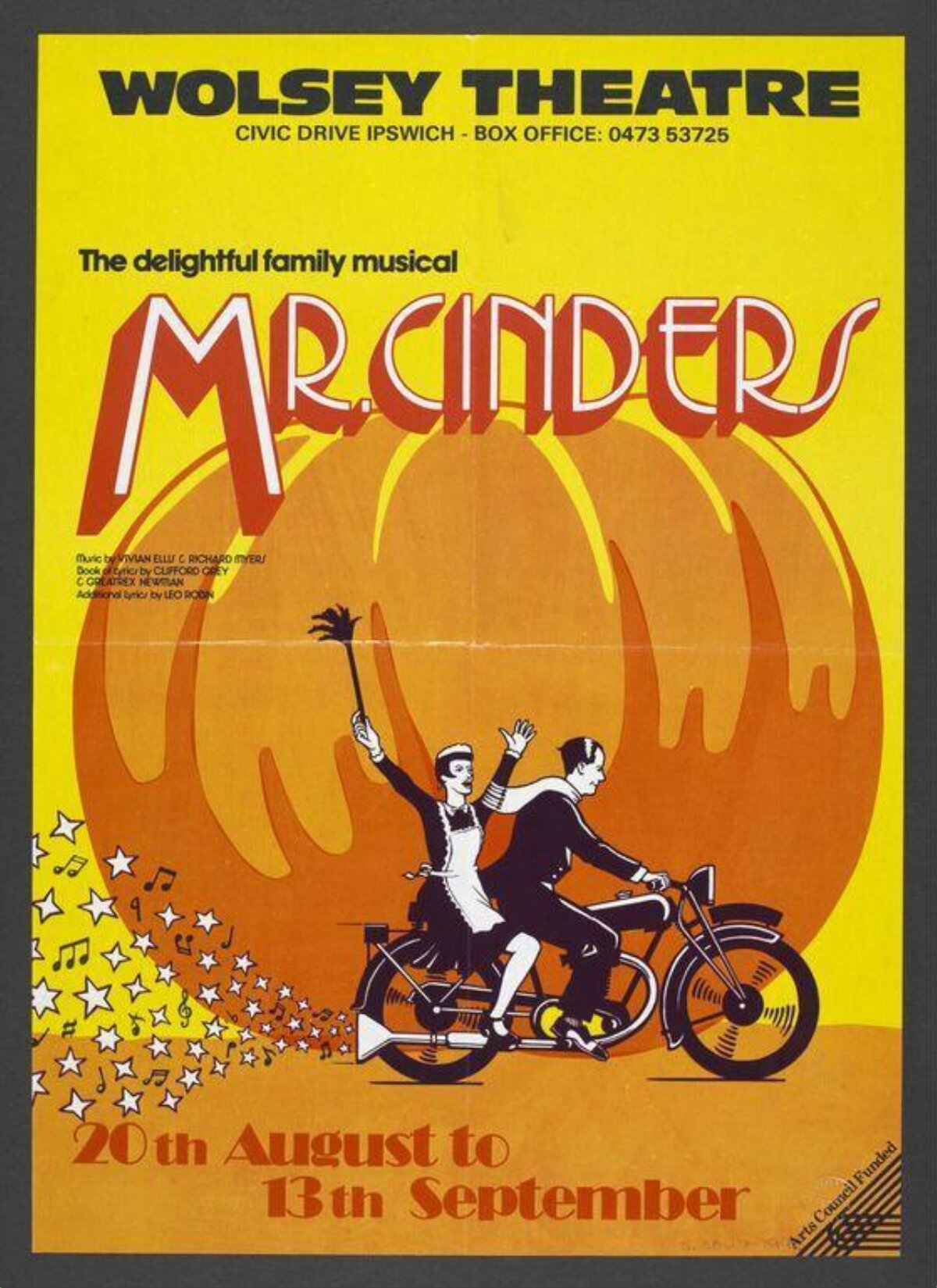 Wolsey Theatre Mr. Cinders Musical Poster