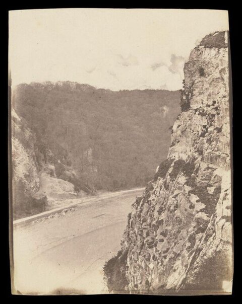 Vintage River Gorge Landscape