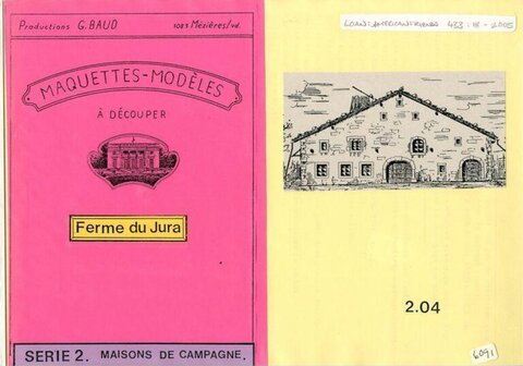 Jura Farm Cut-Out Paper Model Sheet